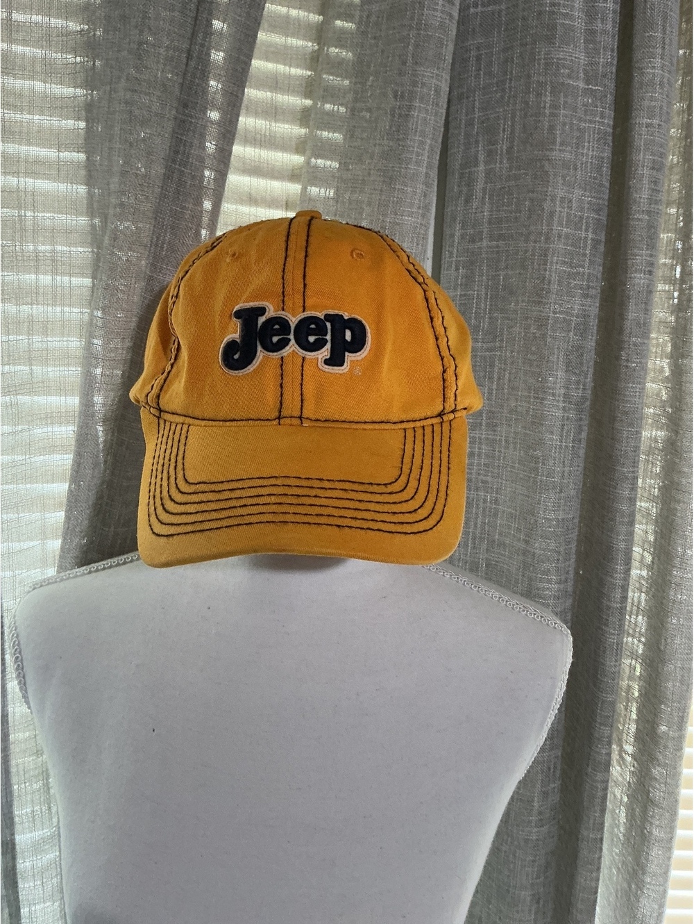 Jeep Yellow Adjustable Baseball Cap Hat